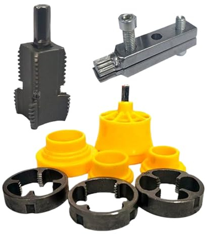 Cortador De Rosca Manual: Herramienta De Rosca De Plomería, Kit De Rostro De Tubería | Herramienta De Tubería Profesional, Kit De Rostro Manual De Tubería De Agua, Juego De Toque Resistente
