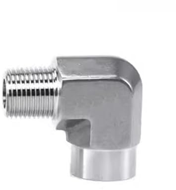 PIUHRKLEVD 1/4-3/8 BSP Female-Male Elbow 304 Stainless Steel High Pressure Forging Pipe Fitting