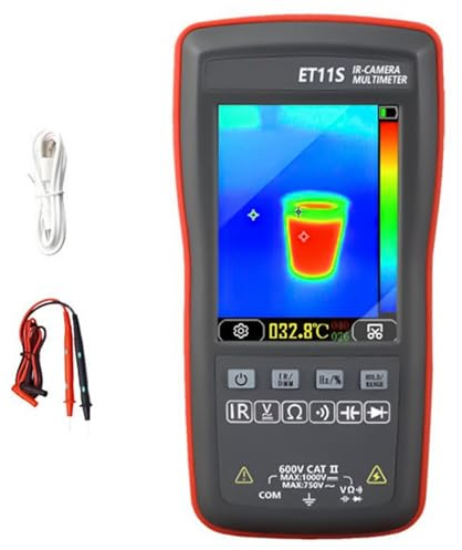 Multimetro di imaging termico con misurazione della temperatura di alta precisione per ispezioni elettriche e meccaniche Macchina fotografica di registrazione di immagini termiche
