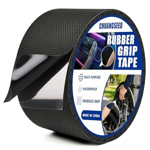 CHUANGSEED 1PACK Rubber Grip Tape 5cm x 3M Anti Slip Grip Tape The handle is non-slip, enhancing the stability of the grip, non-slip and wear-resistant, and improving the comfort of use