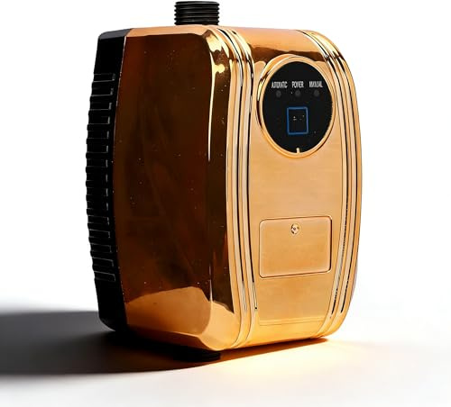 Sxhlseller Pompe de Surpression Automatique de Pression d'eau, étanche IP56, Moteur en Laiton, Fonctionnement Silencieux, pour Salle de Bain, Cuisine, Irrigation de Jardin (Prise UE 100-240V)