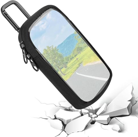 Hülle für MP4-Player, Touchscreen, für Multimedia-Player, Reiseetui MP3, MP4, mit Karabiner, USB-Kabel, U-Zubehör, kompaktes tragbares Design