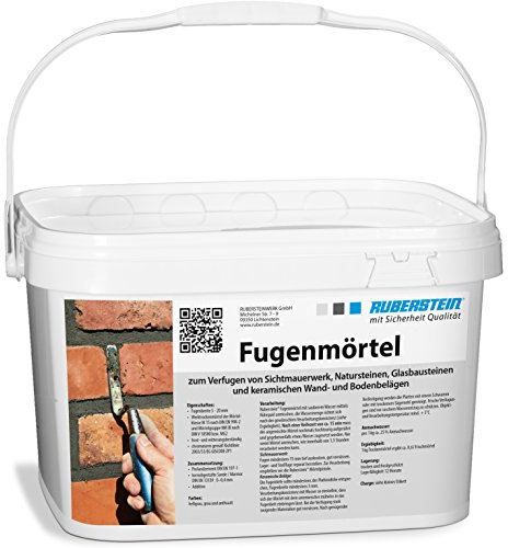 Ruberstein® Fugenmörtel grau im 10 kg Eimer
