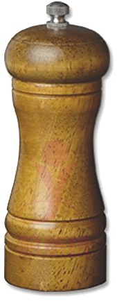 LU2000 Manual Wooden Salt and Black White Pepper Mills Grinder, Small Oak Pepper Grinders Mill, 5 inches Adjustable Rotating Salt Crush Shaker (145 mm)