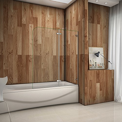 Box Doccia 100x140cm Sopravasca Senza Profilo A Muro Vetro 5mm 100cm | Trasparente