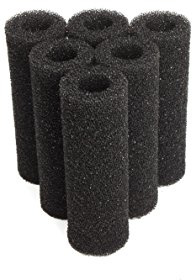 LTWHOME Runder Kleiner Filterschwamm Passt für AEO19050 Zoo Med's 501 External Filter (Packung mit 6)