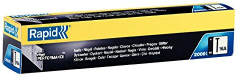 Rapid Nägel Typ 16A, 64mm 20° Streifennägel 16Ga, 2.000 Stk., für druckluftnagler und elektronagler