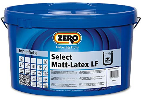 Zero Select Matt-Latex LF Innenfarbe Weiß 5 Liter