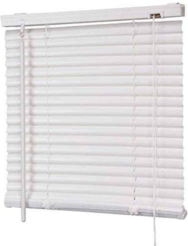 MadeInNature Store vénitien Vinyle, Pose Facile avec ou sans perçage, modèle et Coloris au Choix (Blanc 01, Largeur 120 cm x Hauteur 180 cm)