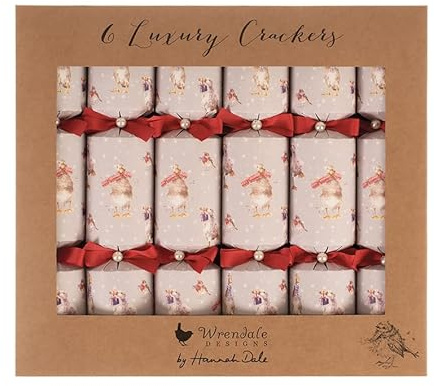 Wrendale Designs by Hannah Dale - Sciarpe natalizie - Cracker natalizi di lusso - Set di 6