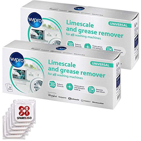 WPRO Détartrant pour machine à laver et lave-vaisselle (24 sachets de 50 g + 5 désodorisants pour placards)