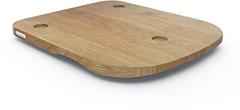 Wundermix - KitchenSlider® H V2 Holz-Gleitbrett für TM6, TM5 (Eiche) | Ökologisches Gleitbrett aus Holz für Thermomix, Holz-Gleiter, praktisches Design mit Grip
