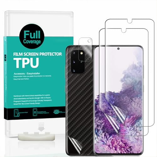 Ibywind Schutzfolie für Samsung Galaxy S20+,2 Stück Displayschutz,mit Einfache Installation,Unterstützt Fingerabdrucksensor,Anti-kratzer,blasenfreiheit,Bruchsicher,Öl Resistent