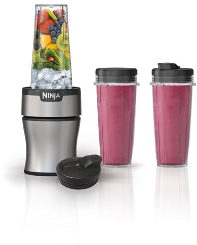 SavvyStorBN301 Nutri-Blender Plus Compact Personal Blender, 900-Peak-Watt Motor, Silver