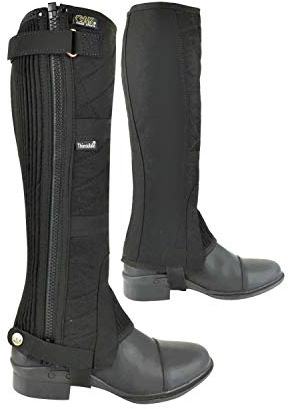 AK Neue Winter Waschbar Warmax Reitsport Reit Halbchaps AKRS-2146 (Schwarz, M)