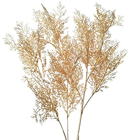 Maraoma 1 Stück Goldene Zweige Zweige Kunstpflanze Seide Gold Innendekoration Küche Jahrestag Muttertag Hochzeit