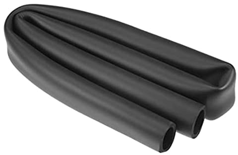 Schaumstoffschlauch für Griffstütze, geschlitzt, selbstdichtende Rohrisolierung, Auslagerverkleidung, 50 mm ID 64 mm OD 1 m Länge, Nitrilschaum-Klasse, Schwarz (50 x 64 mm)
