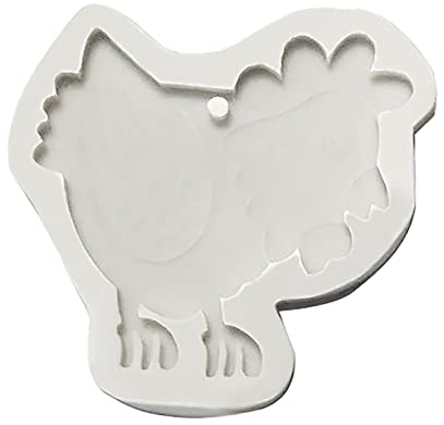 Stampi per torte in silicone di Pasqua Biscotti Strumenti per candele Stampi a resina epossidica Stampi da forno FAI DA TE Stampi per torte di gallina Stampo per torte in acciaio inox 18x13