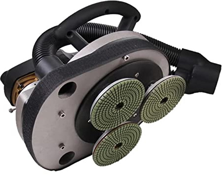 YZACK 800W MY-3018 Pulidor planetario de tríada Manual eléctrico Seco y húmedo Amoladora húmeda de Piedra de Granito de mármol de hormigón de Doble propósito
