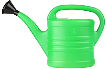 Garronda Annaffiatoio di plastica per Il Giardino Annaffiatoio Verde per Piante da Interni ed Esterni GD-0044 (Verde, 5 Litri)