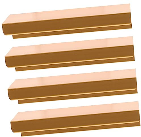DOITOOL 4stücke Küchenschrankgriff Aus Aluminiumlegierung Griffe Mit Griffiger Kante Für Schranktüren Und Schrankgriffe Verdeckter Für Kleiderschränke Und Küchenschränke Schrankgriffe