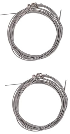 Vaguelly 2 Sätze Edelstahl-basssaiten 4-teiliges Set Für Gitarrensaiten Akustikbass Und Anhaltenden 4 Stück * 2