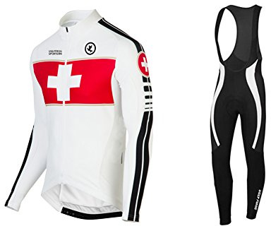UGLY FROG Invierno Warm Manga Larga Transpirable + Culottes Bici 9D Gel Equipos Conjunto Ciclismo Manténgase abrigado en Invierno,Traje de Ropa de Bicicleta de Montaña MTB Ciclista