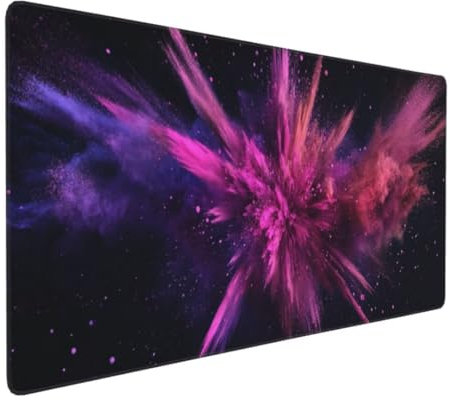 Abstrakt Wolke Mauspad XXL, Großes Mousepad 700x300x3mm Rutschfeste Schreibtischunterlage, Präzises und langlebiges Large Mouse pad, Improved Precision Rutschfeste Gummibasis, für Mauspad Office k-512