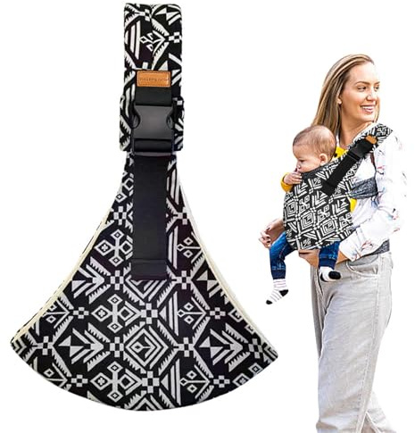 Baby Sling Carrier, Toddler Carrier, Portable Baby Carrier, Soft Baby Wrap Carrier Toddler Sling with Adjustable Shoulder Straps, Baby Carriers from Newborn, Toddler Carrier Sling