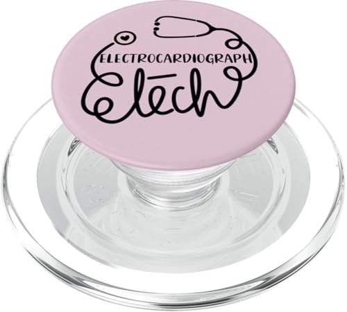 Electrocardiograph Tech EKG Technologist Technician PopSockets PopGrip for MagSafe