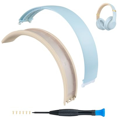 SOPROM ersättnings huvudband pannband för Beats Studio2 & Studio3 Headphones(Studio 3-Kristallblå)