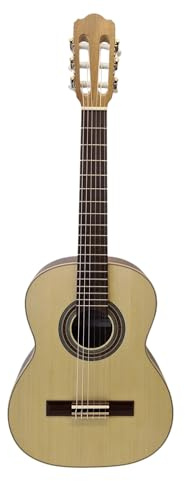Konzertgitarre 1/2 vollmassiv WoidBua Pro Natura SS300 – massive Fichtendecke & Walnussboden – Kindergitarre mit Gigbag hochwertige Schülergitarre für Einsteiger mit warmem Klang & Top-Verarbeitung