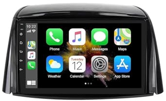 Android 15 Autoradio 2 Din per Renault Koleos 2008-2016 Carplay 9 IPS Touchscreen Stereo Auto con GPS Bluetooth DSP FM USB SWC Telecamera posteriore(2G+32G)