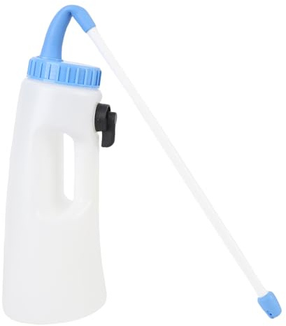 Nurnesy Biberon per Latte di Vitello da 2,5 L, Biberon per Latte di Vitello con Maniglia Ergonomica e Valvola di Controllo per Vitelli Neonati, Agnelli e Bestiame