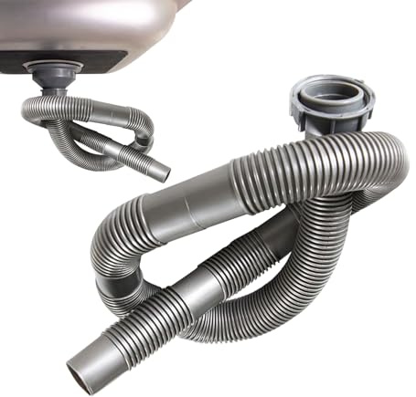 Drain Pipe | Extender for Downspout Drain Pipe | Hose Connection Accessory for Kitchen and Bathroom Sink in Outdoor and Indoor Installations