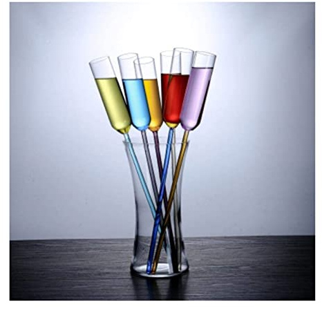 Genérico Decantadores de Vino, Vasos de Whisky de Boro, Juegos de cóctel Altos, Copas de champán Coloridas con Bases fáciles de Limpiar