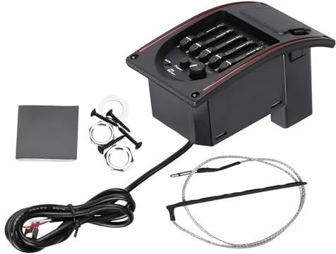 Vorverstärker Für Akustikgitarren 5-Band Tragbarer Präziser | Equalizer Und Stimmgerät Für Akustikgitarren Für Erwachsene Profis Enthusiasten Musikliebhaber