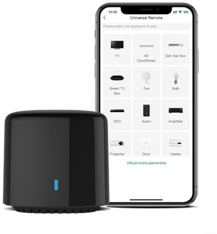 Glomc Dispositivo Smart Home, telecomando per mini WiFi per blaster a infrarossi, con supporto Alexa per controllo dei dispositivi a infrarossi, tra cui TV e condizionatore IR AFor