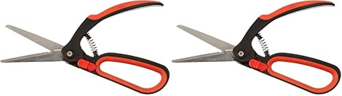 Meister Buchsbaumschere - Rostfreie Edelstahlklingen - Einhand-Bedienung - Zum Schneiden von Buchsbäumen und Formgehölz, Heckenschere, Buchsschere, Strauchschere, 9719400 (Packung mit 2)