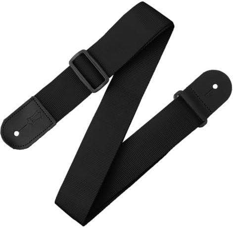 Levy's Leathers Single Tone Series Gitarrengurt aus Polypropylen | Breite 5 cm | Schwarz | (M8POLY-BLK)