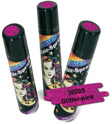 FASCHING 30205 Hairspray Glitter pink, Haarspray+Glitzer+Farbe NEU/OVP