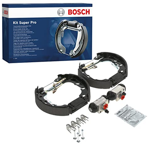 Bosch KS683 Kit Super Pro - Rear drum brake kit - 1 pre-assembled set, 2 wheel brake cylinders, 4 brake shoes