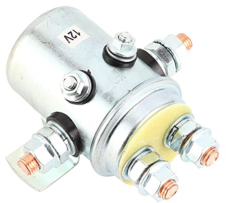 Relé de cabrestante, 12V 200A Interruptor de relé Solenoide de contactor de cabrestante Contactos normalmente abiertos Universal para ATV UTV