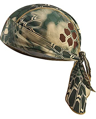 Bandana Sport Homme - Durag Foulard Vélo Headgear Bonnet Chapeau Protège-Tête à Séchage Rapide pour Cyclisme, Moto, Danse Hip-Hop, Camping et Tennis