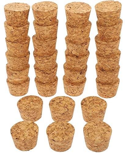 Flaschenkorken Konische Korkstopfen 30 Stück Weinflaschenkorken Weichholzkorken Verschlussstopfen Ersatz für Treibende Flaschen von Weinbierflaschen Korken Für Flaschen