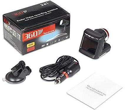 JMORCO Mirror Dash View Camera 2 en 1 Voiture DVR Dash Cam Radar Détecteur 2.31 Pouces IPS Display HD Dashboard Caméra Véhicule Anti Radar Détecteur Flow Velocity (Color : Black, Size : 16G)