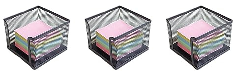 STOBOK 3stücke Wire Mesh Selbstklebender Notizenhalter Kreativer Organizer Für Schreibtisch Für Haftnotizen Notizzettel Und Memo-notizen Kompakt Und Tragbar Für Büro Und Schule