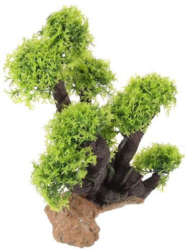 ABOOFAN Aquarium Landschaftsbau Baum Aquariumdekoration Pflanzen Für Für Künstliche Fischpflanzen Lebende Aquarienpflanzen Willkommene Plastik Ornamente Anlage
