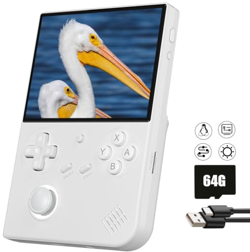 RG40XXV Handheld Game Console RG 40XXV 4.0'' IPS Screen with 64G TF Card Pre-Installed 5228 Games Supports 5G WiFi 4.2 Bluetooth Online Fighting,Streaming and HD Retro Emulator RG40XX