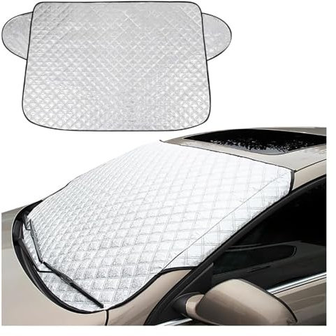 WEQTYSAB Auto Windschutzscheibenabdeckung, für Infiniti QX50 QX60 QX70 Faltbare Frontscheibenabdeckung Winter Sommer Scheibenfrostschutz Abdeckung
